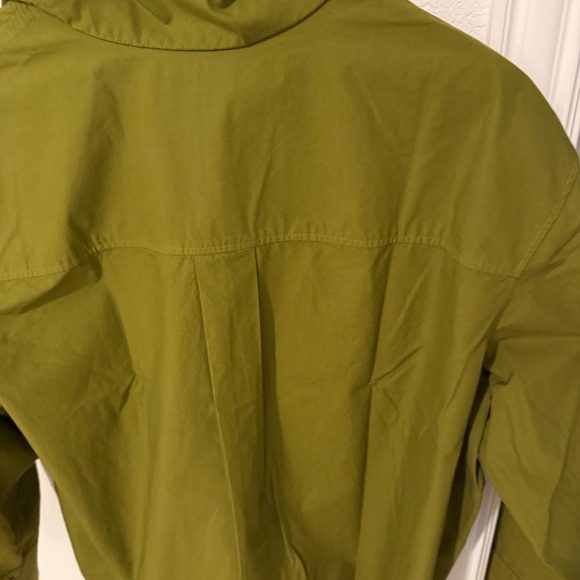 Sezane Millie Shirt Olive - Size 14 - Picture 6 of 8